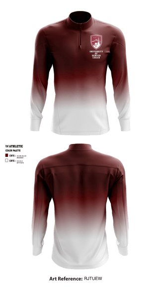 Quarter Zip Jacket, University of Denver Cheer, , Teamtime, Team time, sublimation, custom sports apparel, team uniforms, spirit wear, spiritwear, sports uniforms, custom shirts, team store, custom team store, fundraiser sports, apparel fundraiser