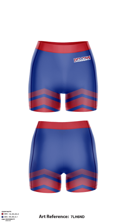 Buena Vista High School Volleyball 19385080 Women's Compression Shorts - 2