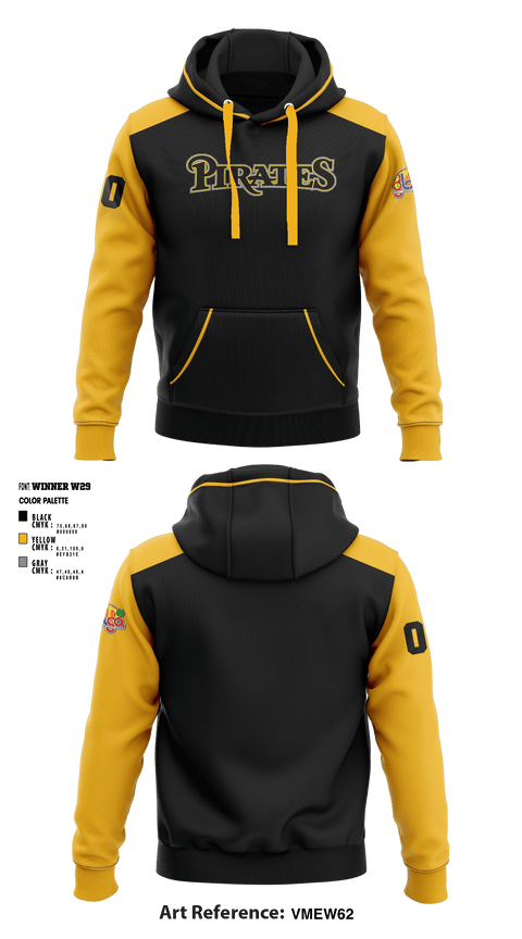 Hoodie, Los Angeles Pirates, Baseball, Teamtime, Team time, sublimation, custom sports apparel, team uniforms, spirit wear, spiritwear, sports uniforms, custom shirts, team store, custom team store, fundraiser sports, apparel fundraiser