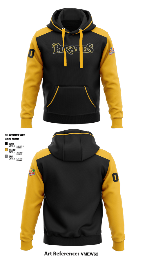 Hoodie, Los Angeles Pirates, Baseball, Teamtime, Team time, sublimation, custom sports apparel, team uniforms, spirit wear, spiritwear, sports uniforms, custom shirts, team store, custom team store, fundraiser sports, apparel fundraiser