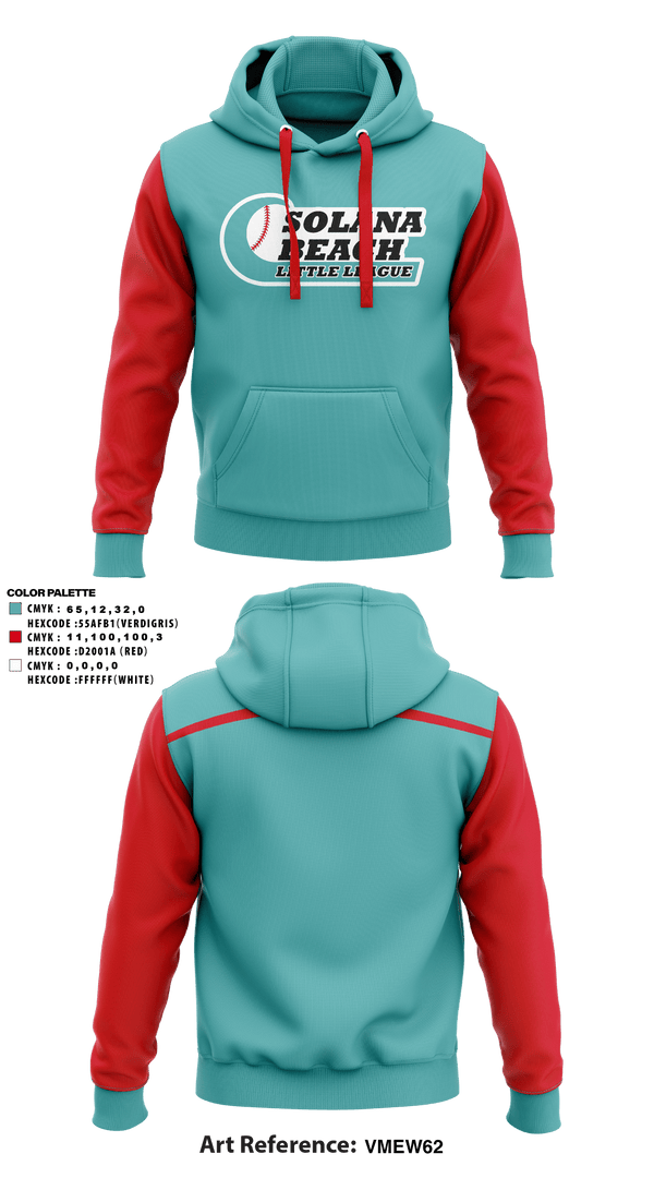 Hoodie, Solana Beach Little League, Baseball, Teamtime, Team time, sublimation, custom sports apparel, team uniforms, spirit wear, spiritwear, sports uniforms, custom shirts, team store, custom team store, fundraiser sports, apparel fundraiser