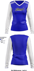 Sorcerer Fastpitch Softball 27890025 Women's Long Sleeve V-neck Shirt - 1
