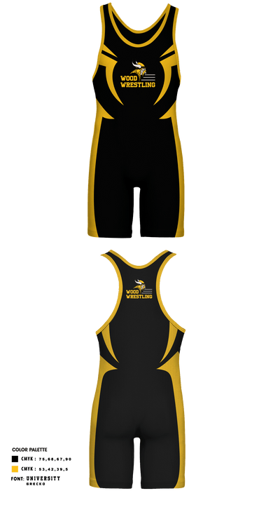 Archbishop Wood Catholic Wrestling 65473531 Wrestling Singlet - 1