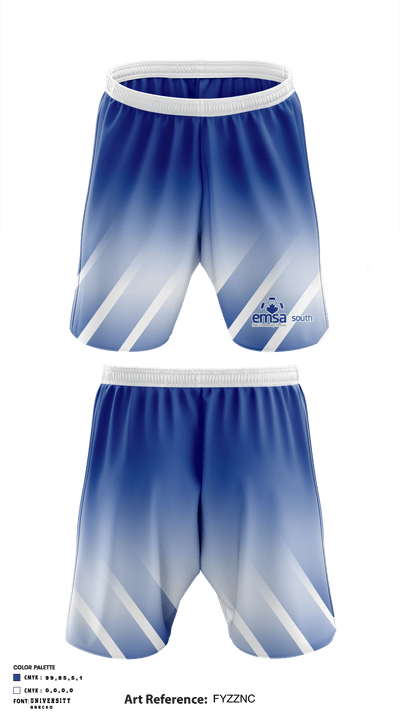 EMSA Mill Woods Soccer 10596530 Mens Soccer Shorts - 1