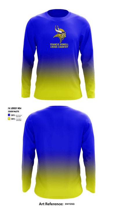 Francis Howell High School Cross Country 97888857 Long Sleeve Performance Shirt - 1
