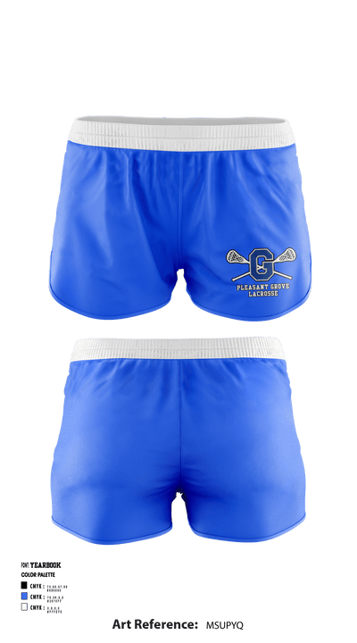 Pleasant Grove High School Lacrosse 63256449 Women's Shorts - 3