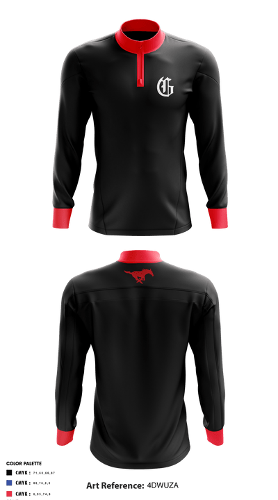 Grapevine Mustangs 91770240 Quarter Zip Jacket - 1