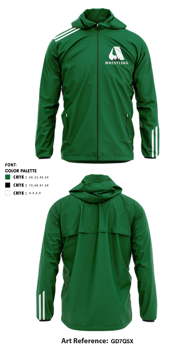 Aiea High School Wrestling 79734780 Windbreaker - 1