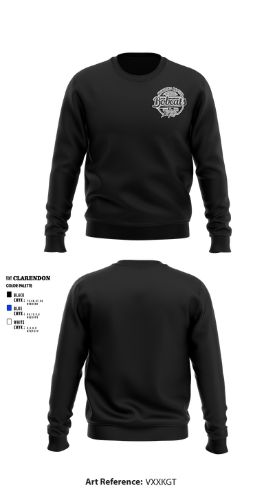Munising Baptist School Bobcats 24621044 Crew Neck Sweatshirt - 1