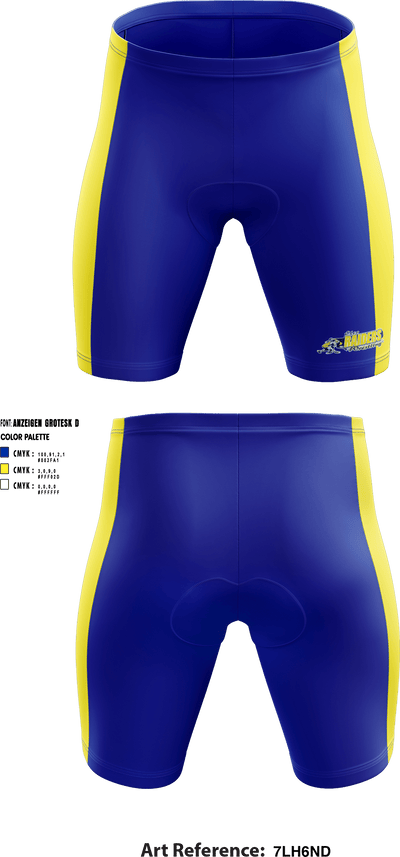 Elco Raiders Wrestling 26403555 Men's Compression Shorts - 1
