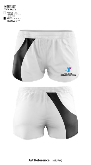 Women's Shorts, Greater Burlington YMCA, Spirit Store, Teamtime, Team time, sublimation, custom sports apparel, team uniforms, spirit wear, spiritwear, sports uniforms, custom shirts, team store, custom team store, fundraiser sports, apparel fundraiser