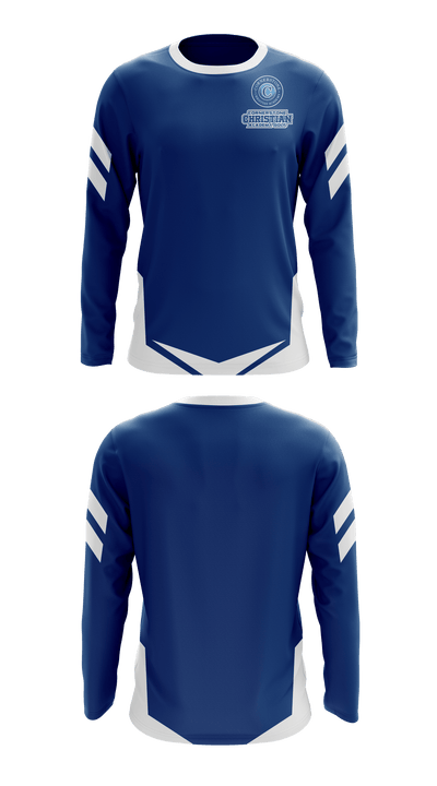 Cornerstone Christian Academy Golf 43796731 Long Sleeve Performance Shirt - 1