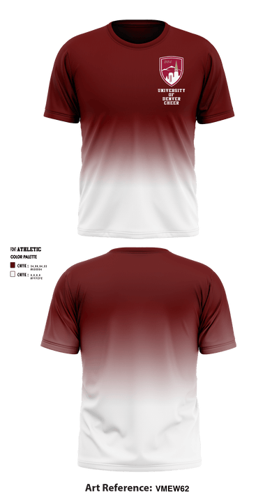 University of Denver Cheer 87569345 Short Sleeve Performance Shirt - 1