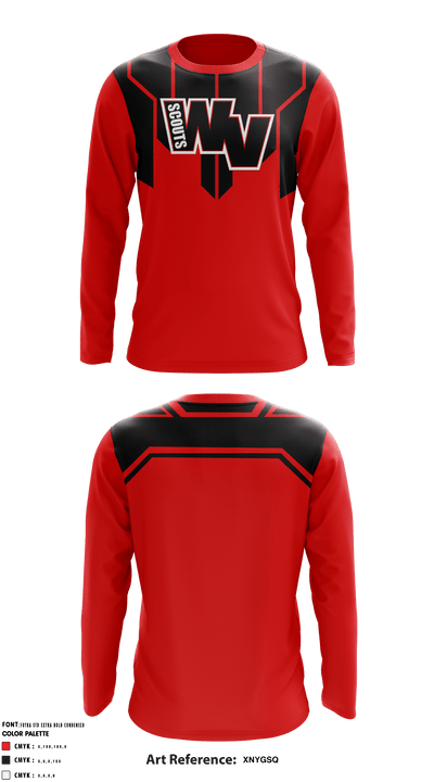 West Valley Scouts 82143538 Long Sleeve Performance Shirt - 2