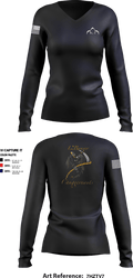 Reaper 4356071 Women's Long Sleeve V-neck Shirt - 1