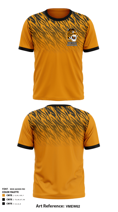 Newton North High School Cross Country 56450496 Short Sleeve Performance Shirt - 1