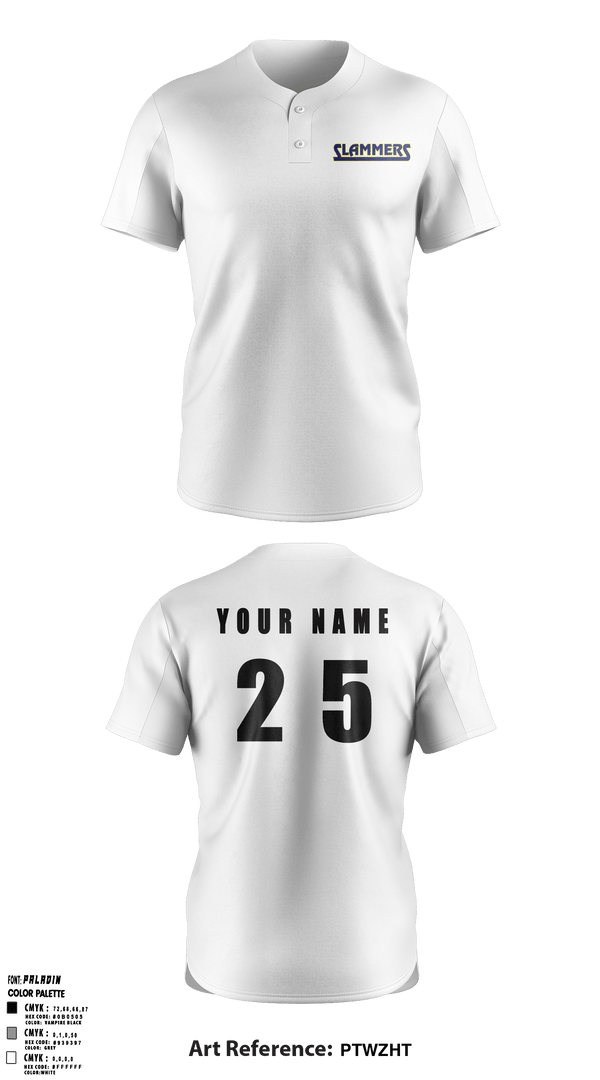 Two Button Softball Jersey, Slammers FP, Softball, Teamtime, Team time, sublimation, custom sports apparel, team uniforms, spirit wear, spiritwear, sports uniforms, custom shirts, team store, custom team store, fundraiser sports, apparel fundraiser