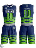 J E Richards Middle School Basketball 10653844 Basketball Uniform - 1