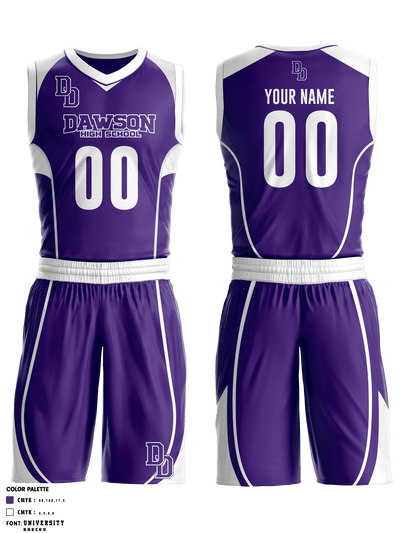 Dawson High School Basketball 82983992 Basketball Uniform - 1