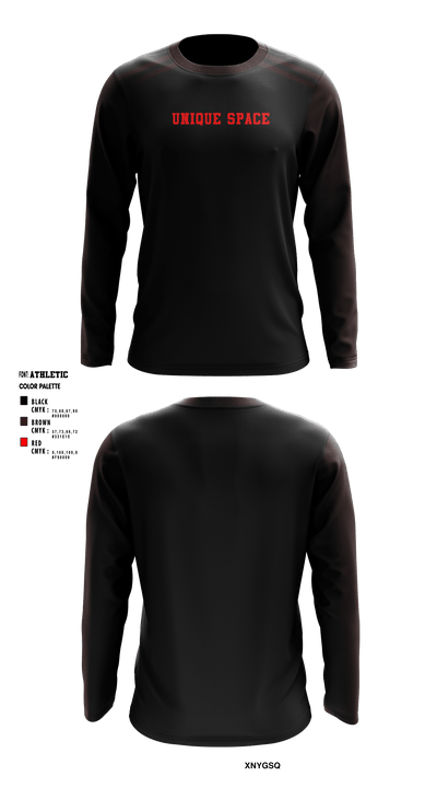 Unique Space 65520288 Long Sleeve Performance Shirt - 1