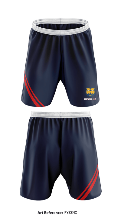 Beville Middle Schoo 72263658 Athletic Shorts With Pockets - 1