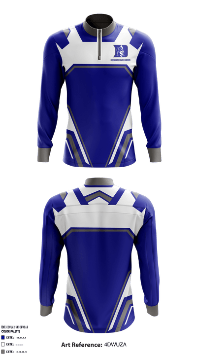 Peotone Blue Demon 18220602 Quarter Zip Jacket - 1