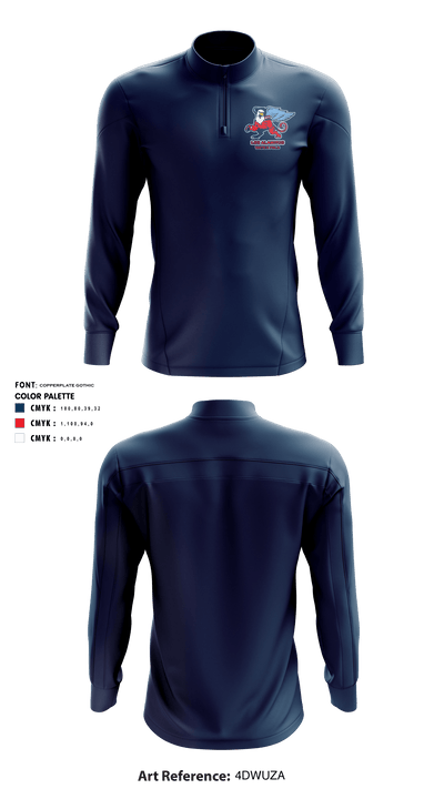 Los Alamitos High School Water Polo 27043087 Quarter Zip Jacket - 2
