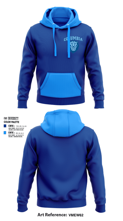 Columbia University Softball 90610020 Hoodie - 1