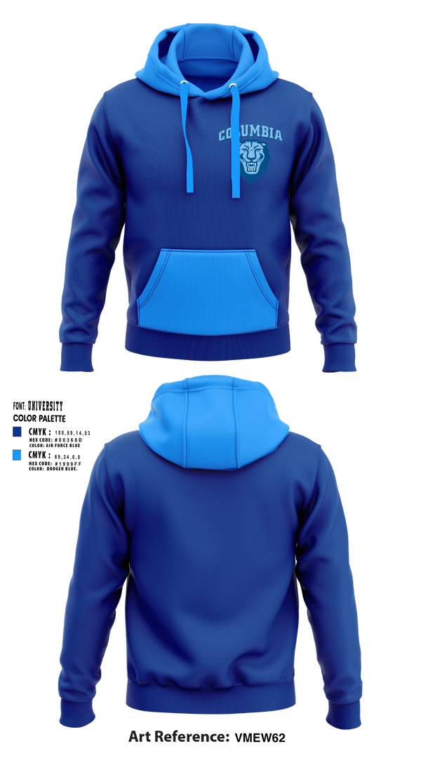 Hoodie, Columbia University Softball, Softball, Teamtime, Team time, sublimation, custom sports apparel, team uniforms, spirit wear, spiritwear, sports uniforms, custom shirts, team store, custom team store, fundraiser sports, apparel fundraiser