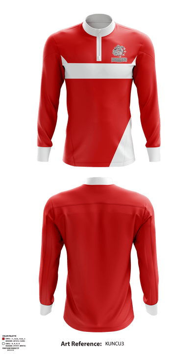 Bedford High School Ski 3010321 Quarter Zip Jacket - 1