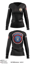 Medical Recruiting 88725565 Women's Long Sleeve V-neck Shirt - 1