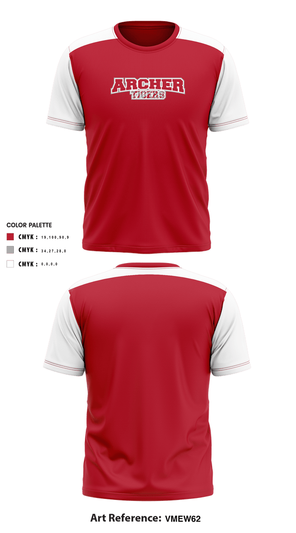 Short Sleeve Performance Shirt, Archer Athletic Association, School Spirit Store, Teamtime, Team time, sublimation, custom sports apparel, team uniforms, spirit wear, spiritwear, sports uniforms, custom shirts, team store, custom team store, fundraiser sports, apparel fundraiser