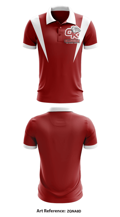 Okanogan High School Cheer 9964188 Short Sleeve Performance Polo - 1