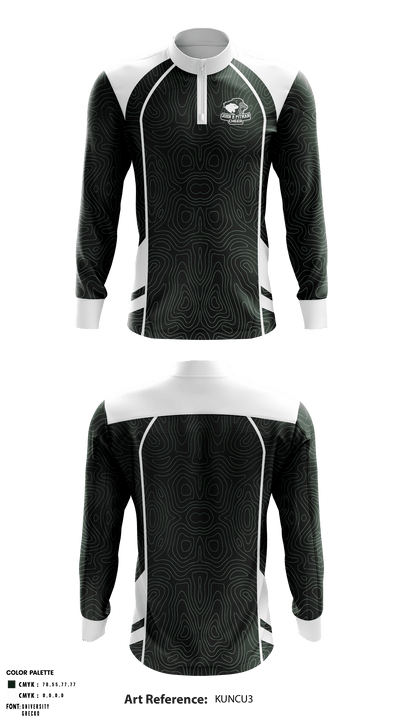John H Pitman High School Cheer 96345414 Quarter Zip Jacket - 1