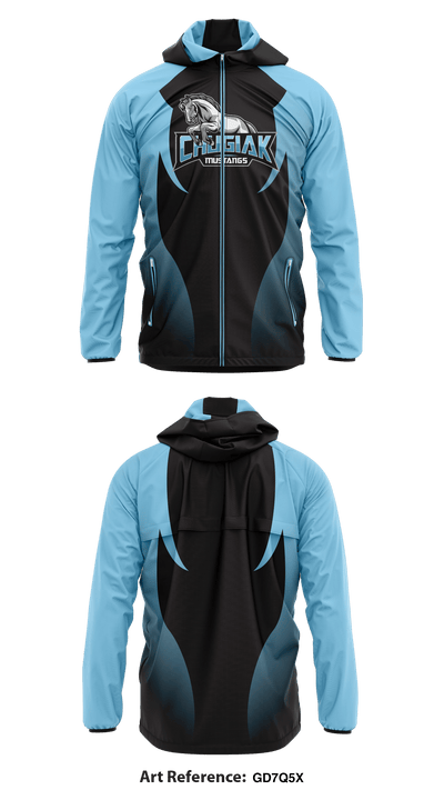 Chugiak High School Cross Country 40853261 Windbreaker - 1
