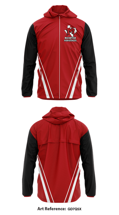 MacArthur High School 17065944 Windbreaker - 1