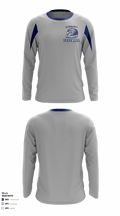 Clairemont Hawks Youth Football & Cheer 16851027 Long Sleeve Shooting Shirt - 1