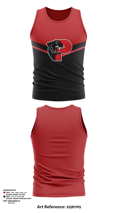 Prestonsburg High School Track 27000060 Tank Top - 1