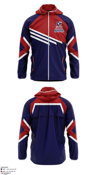 Windbreaker, Veterans Memorial High School Cross Country, Cross Country, Teamtime, Team time, sublimation, custom sports apparel, team uniforms, spirit wear, spiritwear, sports uniforms, custom shirts, team store, custom team store, fundraiser sports, apparel fundraiser