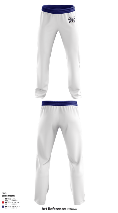 Boca Jets Lacrosse 69772403 Sweatpants - 1