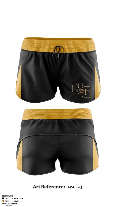 Neumann-Goretti High School Cheer 31013050 Track Shorts - 1
