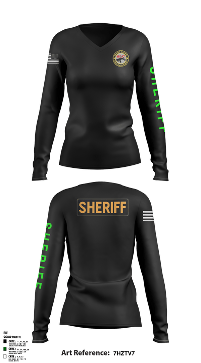 MCAT 95704900 Women's Long Sleeve V-neck Shirt - 2