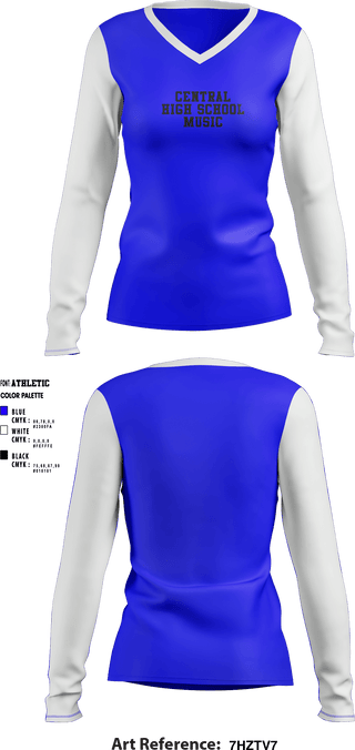 Women's Long Sleeve Vneck Shirt, , , Teamtime, Team time, sublimation, custom sports apparel, team uniforms, spirit wear, spiritwear, sports uniforms, custom shirts, team store, custom team store, fundraiser sports, apparel fundraiser