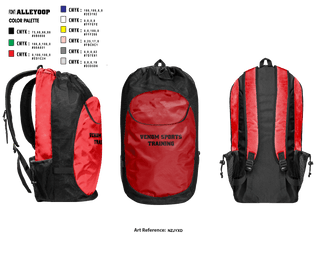 Gear Bag, Venom Sports Training, Men's Basketball, Teamtime, Team time, sublimation, custom sports apparel, team uniforms, spirit wear, spiritwear, sports uniforms, custom shirts, team store, custom team store, fundraiser sports, apparel fundraiser