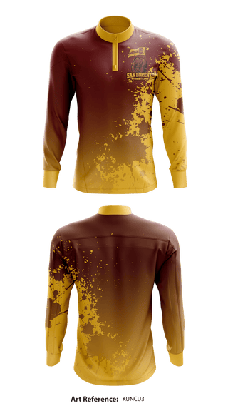 Quarter Zip Jacket, San Lorenzo High School wrestling, Wrestling, Teamtime, Team time, sublimation, custom sports apparel, team uniforms, spirit wear, spiritwear, sports uniforms, custom shirts, team store, custom team store, fundraiser sports, apparel fundraiser