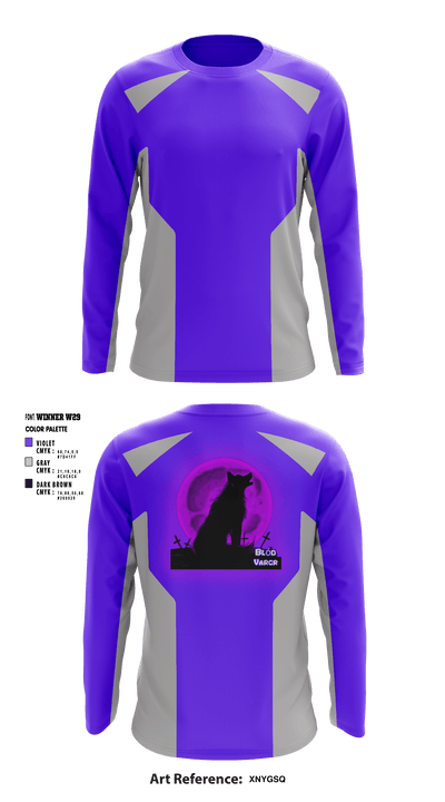 Blód Vargr 74208645 Long Sleeve Performance Shirt - 1