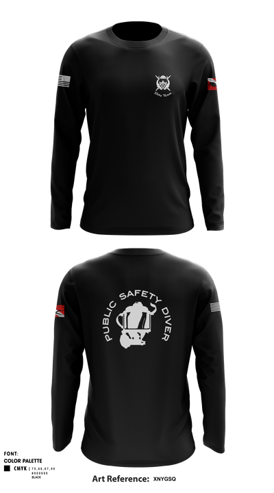 Cullman County Dive Team 44931710 Long Sleeve Performance Shirt - 1