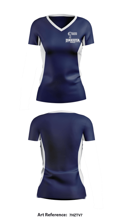 Dakota Golf 1095216 Women's Short Sleeve V-neck Shirt - 1