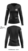 Bay Minette Police Department 59231625 Women's Long Sleeve V-neck Shirt - 2