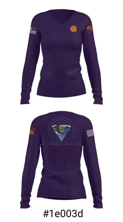 Logistics Readiness Center 40475494 Women's Long Sleeve V-neck Shirt - 37